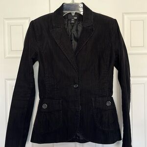 H&M corduroy black blazer